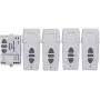 Calvas AC220V RF Wireless Remote Control Switch System UP&DOWN Remote control/Motor reversing controller 1pc Receiver 4pc Transmitter