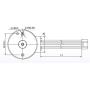 PM Stepping motor step angle 7.5° 2-2 Phase (Unipolarity 24 VDC Phase resistance 50 Ω)