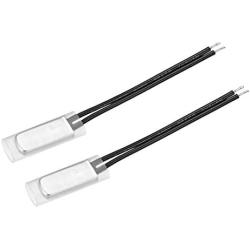 uxcell KSD9700 Thermostat, 95℃ Normally Close Temperature Switch Thermal Switch, N.C 10A Metal Temperature Controller 2pcs