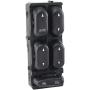 Front Left Driver Side Master Power Door Window Switch 5-Button compatible with 02-05 Excursion Explorer/04-05 Sport Trac/02-06 F250 F350 F550/04-06 F450 Super Duty Crew Cab Pickup - 02-05 Mountaineer