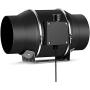 MicroMall Quiet 6” Inline Duct Fan with 0-100% Variable Speed Controller - Ventilation Exhaust Fan Using for Heating Cooling Booster, Grow Tents, Hydroponics,Home use Ventilation and Exhaust Blower.