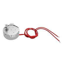 Fielect Synchronous Motor AC 12V 4-5RPM Turntable Motor CW/CCW Direction 4W TYC-50 Horizontal Hole Shaft