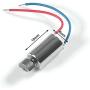 AEDIKO 10pcs DC Coreless Motor 1.5v-3v Waterproof Micro Vibration 12000RPM Mini Vibrating Motor 6mmx10mm for Electric Toothbrush Toys Dental Equipments