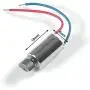 AEDIKO 10pcs DC Coreless Motor 1.5v-3v Waterproof Micro Vibration 12000RPM Mini Vibrating Motor 6mmx10mm for Electric Toothbrush Toys Dental Equipments