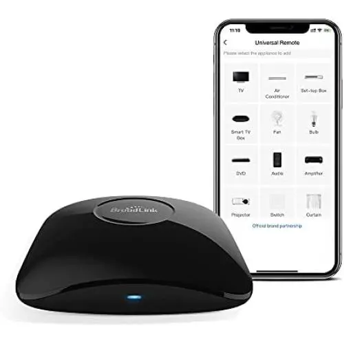 Télécommande Universelle IR RF WiFi Intelligente Broadlink RM4 Pro Compatible avec Alexa et Google Home Télécommande Universelle IR RF WiFi Intelligente Broadlink RM4 Pro Compatible avec Alexa et Google Home