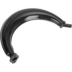 FVRITO 40mm Exhaust Muffler Pipe Silencer Gasket Fuel Line Filter and Spark Plug for 2 Stroke 49cc 60cc 66cc 80cc Engine Gas Motorized Bicycle Motor Bike Black