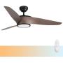 Vent de plafond moderne noir 52 pouces, intérieur/extérieur, avec lumière LED dimmable télécommandée, moteur DC silencieux inversible, idéal pour ferme, salon, chambre, cuisine. Vent de plafond moderne noir 52 pouces, intérieur/extérieur, avec lumière LED dimmable télécommandée, moteur DC silencieux inversible, idéal pour ferme, salon, chambre, cuisine.