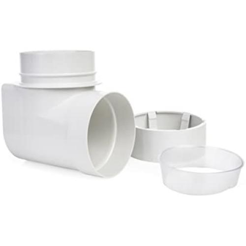 STV-90 Dryer Duct Connector - DIY Easy Dryer Vent Hookup Kit - by Ziggurat Products