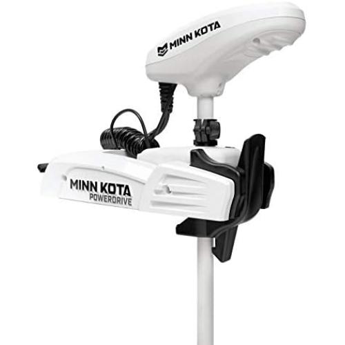 Minn Kota 1363558 Riptide PowerDrive Saltwater Electric-Steer Bow-Mount Trolling Motor with Digital Maximizer & Copilot, 55 lbs Thrust, 48