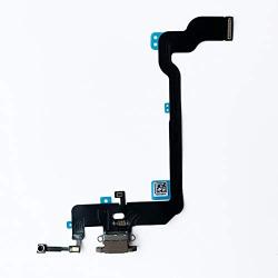 Johncase OEM Charging Port Dock Connector Flex Cable + Microphone + Vibrating Motor Buckle Replacement Part Compatible for iPhone Xs All Carriers (Gold)