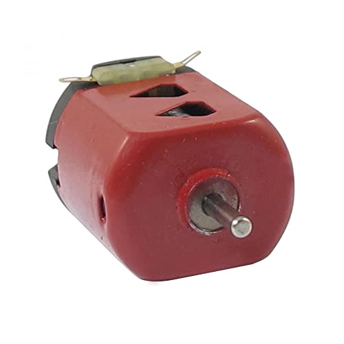 sourcing map Flat Electric 130 Motor 1.5V DC 9000RPM 400mA Red Black