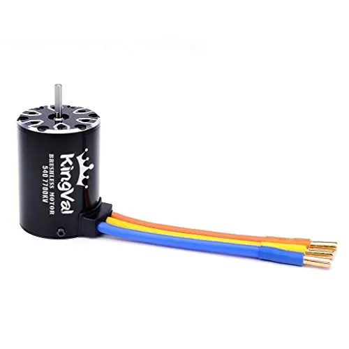 KingVal Replacement 540 7700KV Sensorless Brushless Motor Shaft 3.175mm Compatible with 1/10 RC Car
