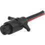 Attwood 14365-6 Heavy-Duty Trolling Motor Connectors 2-Wire 8-Gauge 12V Male Plug