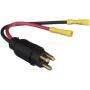 Seachoice Trolling Motor Plug, Straight, Male, Motor Side, 6 in. Lead Wires