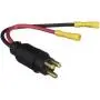 Seachoice Trolling Motor Plug, Straight, Male, Motor Side, 6 in. Lead Wires