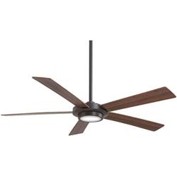 Minka-Aire F745-ORB Sabot 52 Inch Ceiling Fan with Integrated LED Light and DC Motor in Oil Rubbed Bronze Finish
