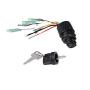 Boat Ignition Key Switch Assembly,87-17009A5 Ignition Starter Switch for Mercury Outboard Remote Control Box Motor 3 Position Off-Run-Start