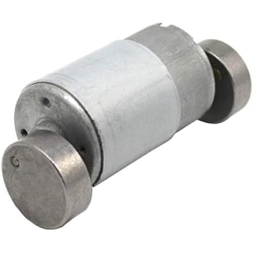 BestTong DC 12V-24V 6000RPM 555 Brushed Vibration Motor DOUBLE-HEAD High Torque Electric Vibrating Motors with 2 Iron Rotating Mass