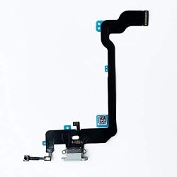 Johncase OEM Charging Port Dock Connector Flex Cable + Microphone + Vibrating Motor Buckle Replacement Part Compatible for iPhone Xs All Carriers (White)
