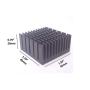 Easycargo 40mm Heatsink Kit 40mmx40mmx20mm + 3M8810 Thermal Conductive Adhesive Tape, Cooler Aluminium Heat Sink for Cooling 3D Printers Stepper Motor TEC1-12706 Thermoelectric Peltier Cooler 40x40x20