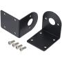 MECCANIXITY Motor Mounting Bracket Motor Holder 44x39x46mm Black with Screws for Motor 2 Pack