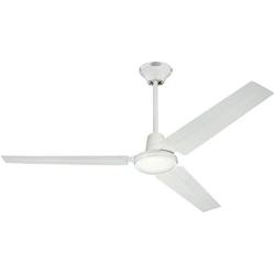 Westinghouse Lighting Westinghouse 7812700 Jax, Modern Industrial Style Ceiling Fan and Wall Control, 56 Inch, White Finish