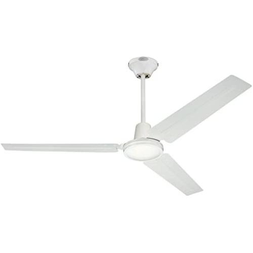 Westinghouse Lighting Westinghouse 7812700 Jax, Modern Industrial Style Ceiling Fan and Wall Control, 56 Inch, White Finish