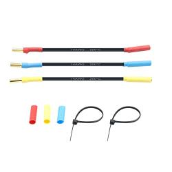 Hobby Fans 4mm Banana Plugs Connector Extension Cable Wire for RC Brushless Motor ESC (3-Pack)