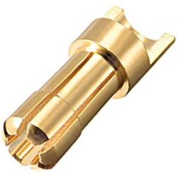 uxcell 5.5mm Bullets Connector Gold Plated Banana Plugs Male for RC Battery ESC Motor 6pcs