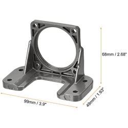 MECCANIXITY Motor Bracket Motor Mounting Holder 49x99x68mm Brown for 60/68KTYZ Motor with Screws