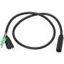 Vifemify Electric Bike Accessories 600mm Motor Convert Extension Cable 9 Pin Conversion Line Waterproof Connector Electric Conversion Kit