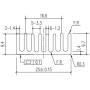 6pcs Small Heatsink 25 x 25 x 10 mm / 0.98 x 0.98 x 0.39 inch Aluminum Heat Sink with Thermal Conductive Double Sided Tape for Cooling GPU IC Chips VRAM VGA RAM
