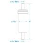 Seachoice in-Line Fuel Filter, 5/16 in, Plastic, Outboard, 20 Micron