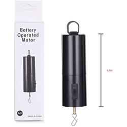 U/D Battery Operated Wind Spinner Motor for Hanging Garden Wind Spinners and Wind Chimes, Disco Ball Motor Load Capacity of 4 Pounds