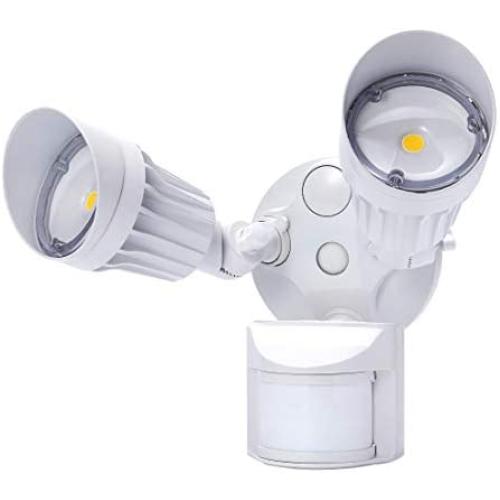JJC LED Security Lights ,Motion Sensor Flood Light Outdoor Fixture,2000LM 20W(120W Equiv.),IP65 Waterproof,5000K Daylight White ETL Listed Outdoor Lighting White (Not Solar Powered)
