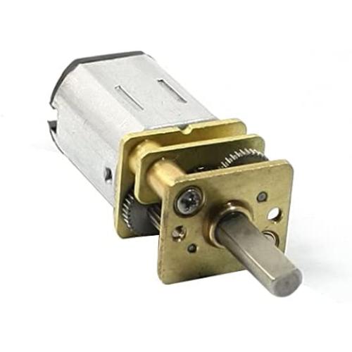 sourcing map DC Gear Motor GA12-N20 12V 300RPM 2 Pole Connect Rectangle Electric Lock
