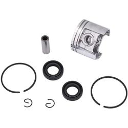 Cancanle 42.5mm Piston Ring Oil Seal Kit for STIHL 025 MS250 MS 250 Chainsaw Engine Motor Parts 11230302000/96380031581