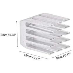 uxcell Electronic Radiators Heatsink for Stepper Motor,3D Printer 9x9x12mm Silver 10pcs