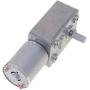 ULTECHNOVO DC 12V Worm Gear Motor High Pulling Torque RPM 150 Durable Micro Gear Motor Reversible for DIY Robot Smart Car Use (Silver)