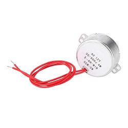 Low Noise Synchronous Motor 12V AC, Reversible Aluminum Alloy 4W TYC30, Model School Project Motor for Hand-Made