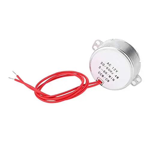 Low Noise Synchronous Motor 12V AC, Reversible Aluminum Alloy 4W TYC30, Model School Project Motor for Hand-Made Low Noise Synchronous Motor 12V AC, Reversible Aluminum Alloy 4W TYC30, Model School Project Motor for Hand-Made