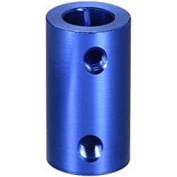 uxcell 5mm to 8mm Bore Rigid Coupling Set Screw L25XD14 Aluminum Alloy,Shaft Coupler Connector,Motor Accessories,Dark Blue