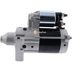 FridayParts Starter Motor EG371-63010 EG371-63011 Compatible for Kubota ZG222 ZG227 ZG327P Zero-Turn Mower 12V 0.6KW 9T