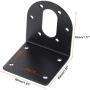 MECCANIXITY Motor Mounting Bracket Motor Holder 41x40x45mm Black with Screws for Motor 6 Pack