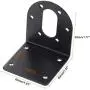 MECCANIXITY Motor Mounting Bracket Motor Holder 41x40x45mm Black with Screws for Motor 6 Pack