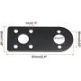 MECCANIXITY Motor Mounting Bracket Motor Mounting Holder Base 61x26mm Black Steel for Motor