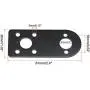 MECCANIXITY Motor Mounting Bracket Motor Mounting Holder Base 61x26mm Black Steel for Motor