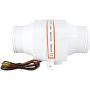 YaeMarine 3 Inch 12V in-Line Blower Electric in-Line Marine Bilge Air Blower 130 CFM White for Boat Marine