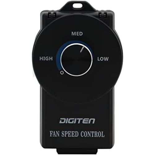 Variable Speed Controller, Fan Speed Controller, Cordless Vent Blower Speed Adjuster for Inline Duct Exhaust Fan, Exhaust fan Speed Controller, Speed Governor for HVAC Hydroelectric Generator Controls