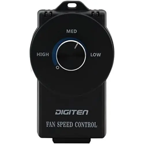 Variable Speed Controller, Fan Speed Controller, Cordless Vent Blower Speed Adjuster for Inline Duct Exhaust Fan, Exhaust fan Speed Controller, Speed Governor for HVAC Hydroelectric Generator Controls
